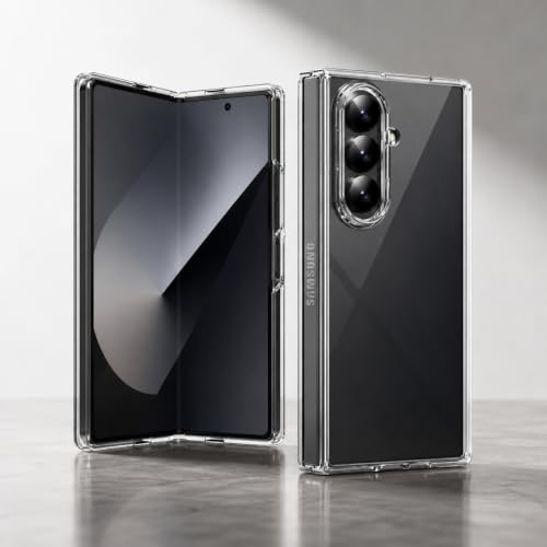 Image of amazon basics Transparent Clear Case for Samsung Galaxy Z Fold 8 Ultra, Slim Shockproof Hard PC Back Protection Cover (Clear)