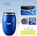 AMAZWI Large Plastic Water Storage Tanks Emergency Water Storage Camping & Hiking Water Storage Water Container Multifunctional Water Tank(120L)
