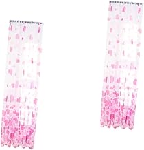 Garneck 2 Peças Cortinas Transparentes Cortinas Impressas Cortinas De Tule Cortinas Decorativas Cortinas Transparentes Cortina Floral Meio Sombreamento Tule Tela Decorativa De Janela