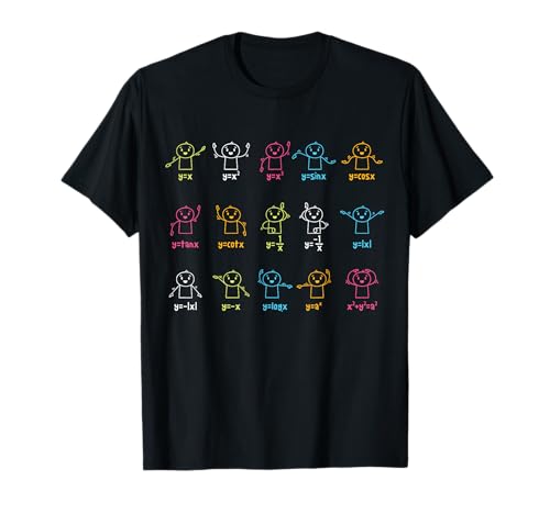 Algebra Dance Funny Graph Figures Math Equation Teacher T-Shirt