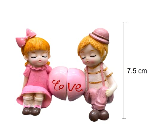 Image of AUGEN Polyresin Love Idol Statue Showpiece for Home Decor Decoration and Gifting (7671-D, 7.5cm)
