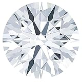 GRA Certified VVS1 D Moissanite Stone Loose 5 mm 0.50 Cent with Laser Inscription,Simulated Diamond...