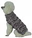 PetPurifiers Royal Bark Heavy Cable Knitted Designer Fashion Dog Sweater44; Large
