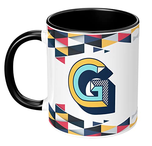 Image of NH10 DESIGNS 3D Colorful Alphabet Letter G Printed Coffee Mug for Girls Boys Friends Love Kids Best Gift for Birthday Anniversary Initial Letter G (Ceramic Tea Coffee Mug-350ml) - ABV3TM2 17