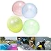 Produktbild HYR88 4 Stück erstaunliche aufblasbare Blase Ball - transparente reißfeste Sprungballon - Strand Wassersport Outdoor-Spielzeug - Kinder Spaß Geschenk mit Blasrohr (70 cm
