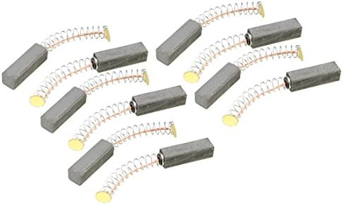uxcell 10Pcs Carbon Brushes,for Electric Motor,20mmx6mmx6mm,Power Tool,Replacement Repair Part