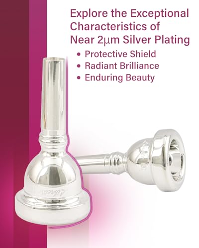 Libretto 12C Trombone Mouthpiece, 2Μm Silver Plated Mouthpiece W/Vacuum Packing thumb #2