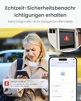 SwitchBot Smart WLAN Garagentoröffner, New Matter-zertifiziert, APP-Steuerung, Alexa/Google/Siri/IFTTT/SmartThings unterstützt, Mehrere Benachrichtigungsmodi, Kein Hub erforderlich – Ansicht 7
