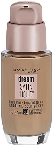 Maybelline New York Dream Satin Liquid Foundation (Dream Liquid Mousse Foundation), Creamy Natural, 1 fl. oz.