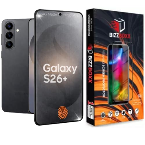 Image of Ultrasonic Fingerprint Working D+ AG Matte Tempered Glass For Samsung S26 Plus 5G Screen Protector Guard Gaming Special Temper With Camera Cut (Sam S26+ - 6.7 Inch) Full Glue FHD - Pack of 1