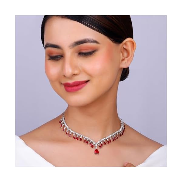 GIVA 925 Silver Classic Romance Necklace and Earrings Set | Gifts for Women and Girls | With Certificate of Authenticity and 925 Stamp | 6 Months Warranty* - Image 3