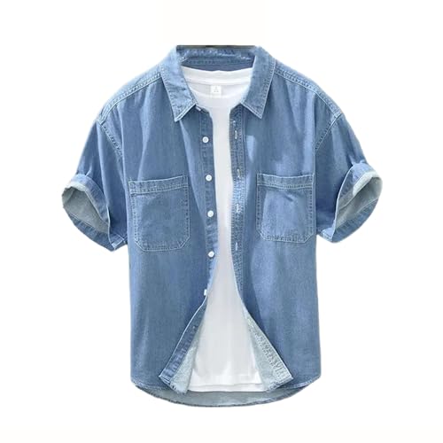 Chemise en jean homme style décontracté idéale pour le bureau et les sorties du week-end