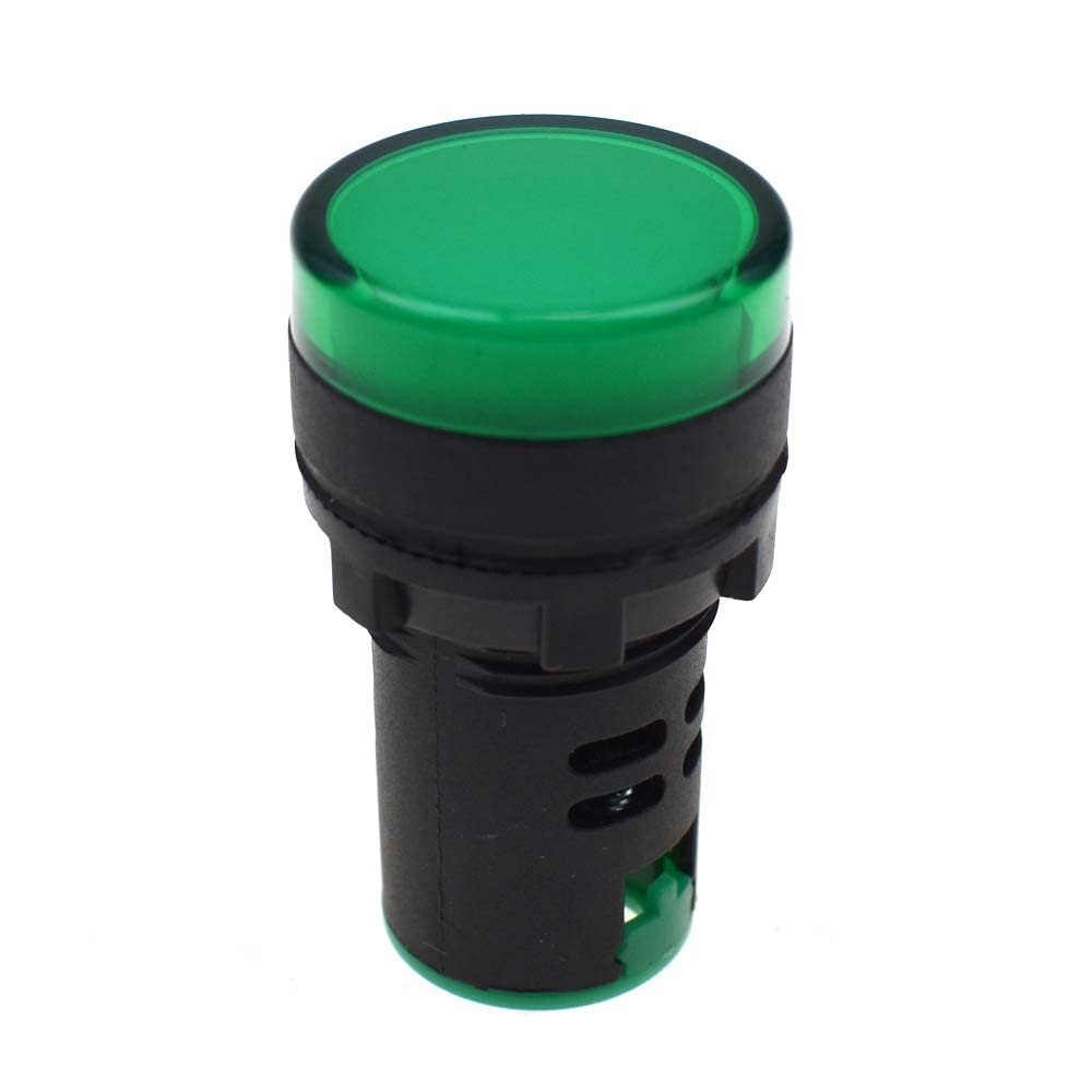 Indicatore di alimentazione a LED AD16-22D/S 22mm Pannello Installazione Generale Segnale Luce (verde, 48V)