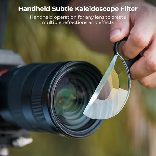 K&F CONCEPT 79mm Half Moon Kaleidoscope Prism Lens Filter Handheld Optical Glass Prism Special Effect Camera Lens Filter (Nano-B Series) - Image 3
