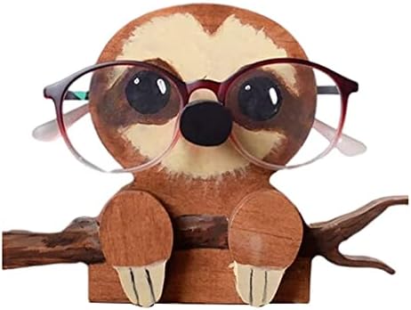 Lazyspace Animal Glasses Holder Stand, Eyeglass Holder Stand Animal, Eyeglass Retainers Sunglasses Display Cute Animal Design Decoration, Cute and Fun Animal Eyeglass Holder Stand for Glasses(Cat)