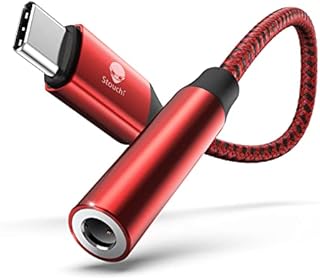 USB C to 3.5mm Jack,Stouchi Type C to Headphone Adapter Aux Digital Audio Earphone Adaptor,Audio Dongle,Hi-Res DAC Chip,Compatible with Samsung Galaxy S22 S21 S20 Ultra Note 20,Pixel 6/6a,Pad mini 6