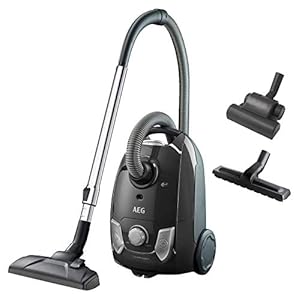 AEG VX4-1-GM-T Staubsauger mit Beutel / inkl. Zusatzdüsen / Zubehör im Gerät / Tragegriff / leicht / 750 Watt / 7,5 m…