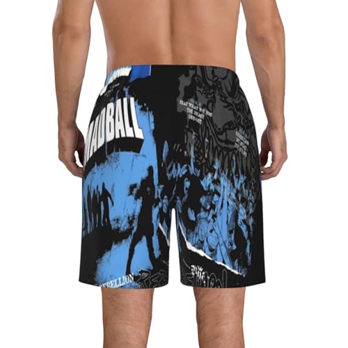 Madballss Music Men's Breathable Quick-Drying Beach Shorts, Suitable for Vacation, Leisure and Sports3