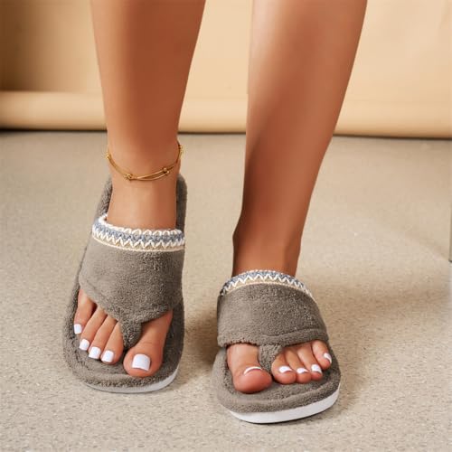Women Flip Flop House Slipper Indoor House Shoe Soft Memory Foam Terry Thong Slippers Non-Slip Sole Barefoot Outdoor4