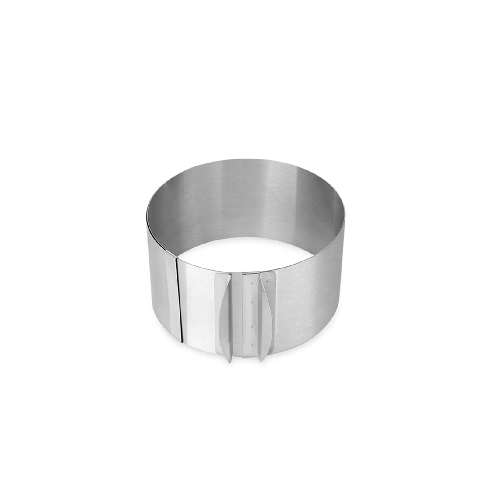 Anneau de Mousse télescopique en acier inoxydable, moule circulaire réglable, anneau gâteau for un dégagement facile, outils d'anneau cuisson 2 pièces Pour La Pâtisserie Et La Cuisine(Small 6-10cm)