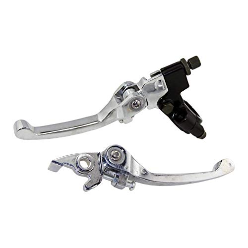 Manete de freio dobrável Homyl CNC e alavanca de embreagem para bicicleta de sujeira CRF KLX