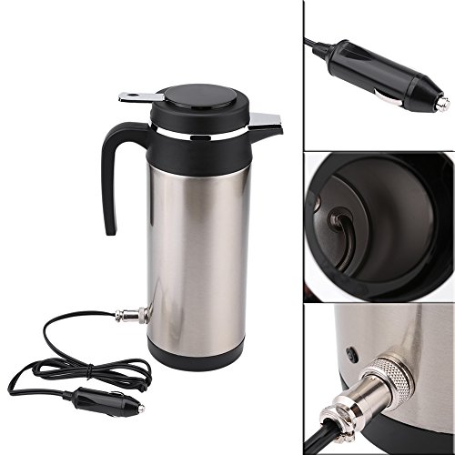 Wasserkocher 1000ML 12V Auto Edelstahl Elektrischer WasserkocherTravel Thermoskanne Heizung Wasserflasche Autozubehör wasserkocher 12 volt auto