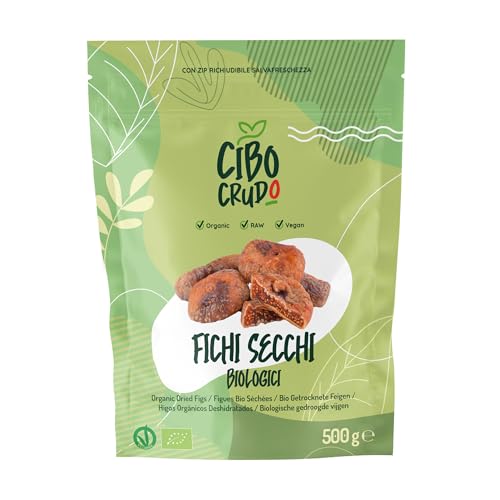 Fichi Secchi Bio - 500G. Fichi Essiccati Al Sole Senza Zucchero E Zolfo Biologici. Contengono Fibre Carboidrati E Minerali. Da Consumare Come Snack. Per Ricette Dolci E Ripieni. Insalate O Marmellate.