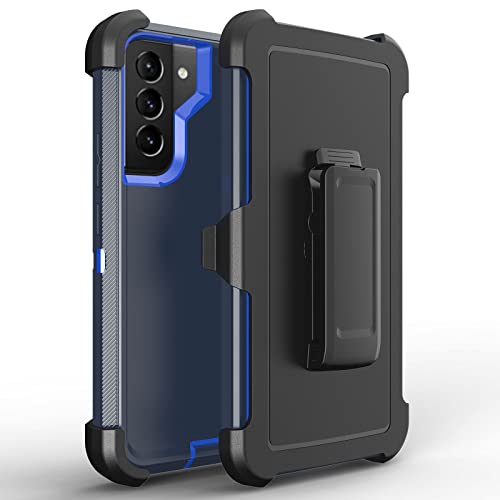 Bisbkrar Defender Case For Samsung Galaxy S23 5G,[Military Grade] 3 In 1 Shockproof Rugged Protective, Heavy Duty Bumper Phone Cover(With Black Belt Clip) (Blue) #TOP14
