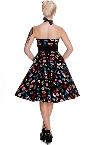 Hell Bunny Horror Gruul 50'S Dress (Medium) Black #TOP3