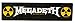 Megadeth Logo Stripe Aufnäher Patch Gewebt & Lizenziert !!