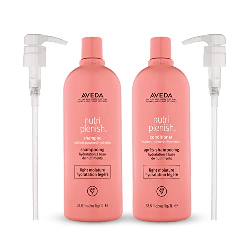 Aveda Nutriplenish Light Moisture Shampoo & Conditioner 33.8 Oz Each With Pumps #TOP16