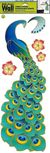 Main Street Jumbo Peacock Sticker