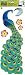 Jumbo Peacock Sticker