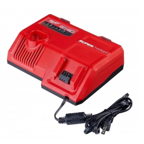 Milwaukee 48-59-1812 M12 or M18 18V and 12V Multi Voltage Lithium Ion Battery Charger w/ Onboard Fuel Gauge