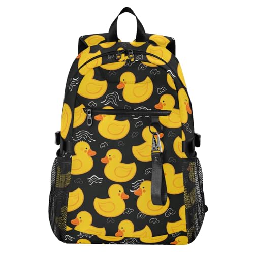 Sac à dos pc 14 pouces Mnsruu léger jaune canard pour homme et femme
