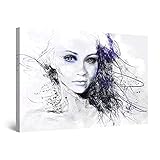 Städtische Kunstwerke zeichnen eine kreative Persönlichkeit; Insbesondere diese Wandkunst-Leinwand von Traummädchen ist ein Trendsetter in seiner Kategorie mit einer starken Botschaft; Entdecken Sie die Doppelansicht Funktion dieses zeitgenössischen Kunstwerks