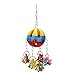 Hypeety Pet Parrot Chew Toys Acrylic Bird Toys Colorful Pet Bird Cage Hanging Bite Toys with Bells