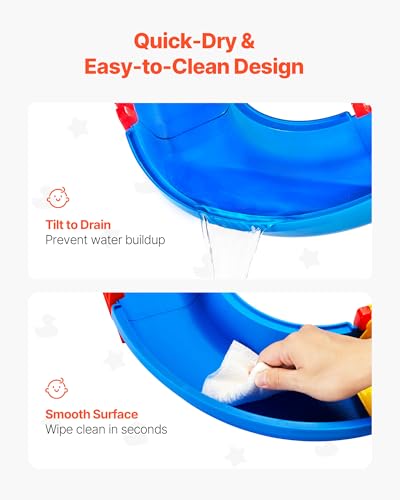 Image of VEVOR Water Table for Toddlers, Kids Activity Play Waterway, Outdoor Summer Water Park Playset with 39PCS Accessories for Backyard Lawn Beach, Activity Sensory Play Table for 3+ Years Boys Girls