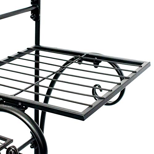 Metal Flower Display Stand 4 Tier Tall Plant Stand Flower Pot Shelf Outdoor Planter Rack Indoor Potted Holder For Garden Patio #TOP3