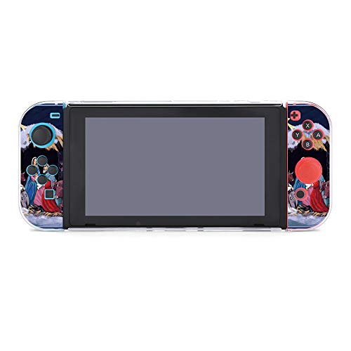 SUPNON Carry Case Compatible with Nintendo Switch, Ultra Slim Hard Shell with 10 Game Cartridges, Protective Carrying Case for Travel - Puppet Theater Christmas Illustration My Design30298 - Thumbnail 5
