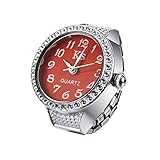 Regalo perfecto: un reloj de dedo minimalista pero único, adecuado para hombres y mujeres. Este diseño fresco y elegante se puede combinar fácilmente con la mayoría de la ropa y es adecuado para todas las ocasiones. Es una gran opción de regalo para cumpleaños, Navidad, aniversarios, etc.