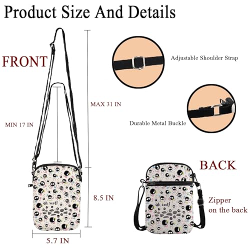 POFULL Anime Inspired Gift Anime Lover Crossbody Bag2