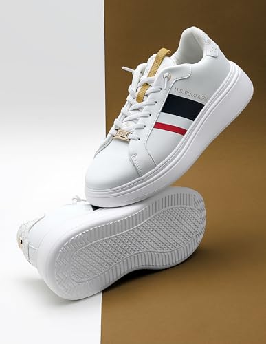 Image of U.S. Polo ASSN. Clara 3.0 Off White Light Weight Sneaker Shoes