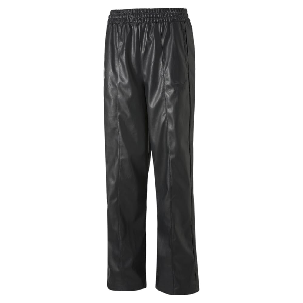 PUMA Womens T7 Faux Leather Pants Casual - Black - Size XL