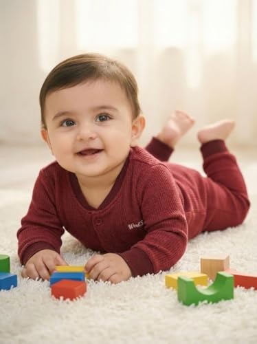 Image of Top and Pyjama Set Thermal for Unisex Baby