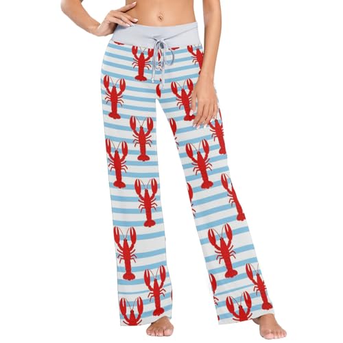 Pantalon de pyjama pour femmes GuoChe vêtement de nuit cocooning à la maison