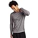 Hanes Men's Long Sleeve Cool Dri T-Shirt UPF 50+, Medium, 2 Pack ,Graphite