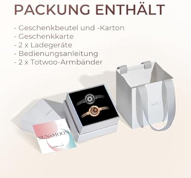 totwoo Pärchen Armband Paar Geschenke Partnerarmbänder mit Berührung