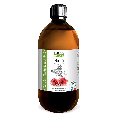 Huile de Ricin Bio - Ricinus communis seed oil - 100% pure et naturelle - première pression à froid - 500ml - PROPOS'NATURE