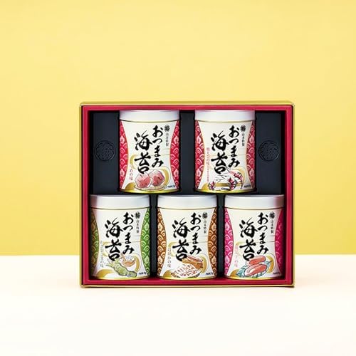 （18:30時点） 山本海苔店 おつまみ海苔 5缶詰合せ うめ わさびごま 明太子 おかか 焼きえびの味 中元 セット 帰省 お取り寄せ のし ギフト 味付け海苔 高級 プレゼント 東京 土産 日本橋 珍味 内祝い お返し 父の日
